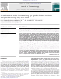 Cover page: A mathematical model for determining age-specific diabetes incidence and prevalence using body mass index