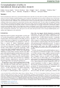 Cover page: Conceptualization of utility in translational clinical genomics research