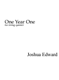 Cover page: One Year One