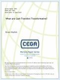 Cover page: When Are Cash Transfers Transformative?