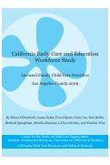 Cover page: California Early Care and Education Workforce Study: Licensed Family Child Care Providers, Los Angeles Country 2006