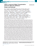 Cover page: APOL1 Long-term Kidney Transplantation Outcomes Network (APOLLO): Design&nbsp;and&nbsp;Rationale