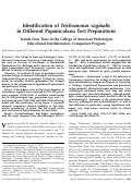 Cover page: Identification of Trichomonas vaginalis in Different Papanicolaou Test Preparations: Trends Over Time in the College of American Pathologists Educational Interlaboratory Comparison Program