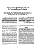 Cover page: Digital coronary roadmapping as an aid for performing coronary angioplasty.