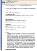 Cover page: A Study of Position-Sensitive Solid-State Photomultiplier Signal Properties