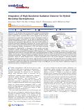 Cover page: Integration of High-Resolution Radiation Detector for Hybrid Microchip Electrophoresis