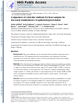 Cover page: Comparison of Collection Methods for Fecal Samples for Discovery Metabolomics in Epidemiologic Studies