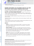 Cover page: Pediatric intermediate care and pediatric intensive care units: PICU metrics and an analysis of patients that use both