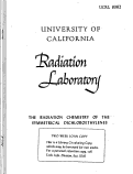 Cover page: THE RADIATION CHEMISTRY OF THE SYMMETRICAL DICHLOROETHYLENES