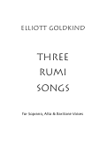 Cover page: 3 Rumi Songs