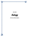 Cover page: Eulogy