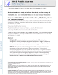 Cover page: A mixed-methods study to inform the clarity and accuracy of cannabis-use and cannabis-tobacco co-use survey measures