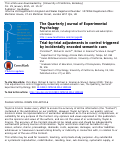 Cover page: Trial-by-trial adjustments in control triggered by incidentally encoded semantic cues