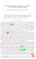 Cover page: The reduced ring of the R O ( C 2 ) RO(C_2) -graded C 2 C_2 -equivariant stable stems