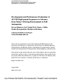 Cover page: Development and Performance Evaluation of AVCSS Deployment Sequences to Advance from Today's Driving Environment to Full Automation