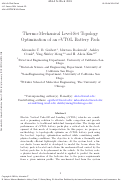 Cover page: Thermo-Mechanical Level-Set Topology Optimization of an eVTOL Battery Pack