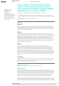 Cover page: A Cross-Sectional Study of the Impact of the COVID-19 Pandemic and Lockdown Orders on Injury Prevalence in National Collegiate Athletic Association (NCAA) Division I Athletes.