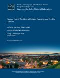Cover page: Energy use of residential safety, security, and health devices