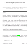 Cover page: A virtual sky imager testbed for solar energy forecasting
