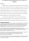 Cover page of The Constitutionality of Multistate Litigation under Article I’s Compact Clause