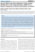Cover page: Genome-Wide Association Mapping in Dogs Enables Identification of the Homeobox Gene, NKX2-8, as a Genetic Component of Neural Tube Defects in Humans
