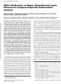 Cover page: HPLC Purification of Higher Plant-Dervied Lignin Phenols for Compound Specific Radiocarbon Analysis