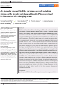 Cover page: An hypoxia-tolerant flatfish: consequences of sustained stress on the slender sole Lyopsetta exilis (Pleuronectidae) in the context of a changing ocean.