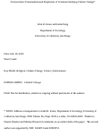 Cover page: Conservative Protestantism and skepticism of scientists studying climate change