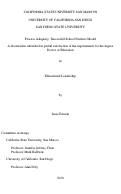 Cover page: Process adequacy : successful school districts model