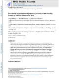 Cover page: Functional organization of posterior parietal cortex circuitry based on inferred information flow.