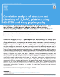 Cover page: Correlative analysis of structure and chemistry of LixFePO4 platelets using 4D-STEM and X-ray ptychography