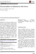 Cover page: Neuromodulation in Inflammatory Skin Disease