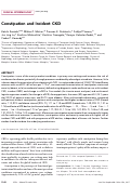 Cover page: Constipation and Incident CKD