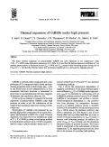 Cover page: Thermal expansion of CeRhSb under high pressure