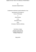 Cover page: Spatial and Color Vision in the Absence of Retinal Motion
