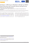 Cover page: Erratum to: Adherence to Hepatitis C Therapy in a Shelter-Based Education and Treatment Model Among Persons Experiencing Homelessness.