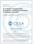 Cover page: An Adaptive Targeted Field Experiment: Job Search Assistance for Refugees in Jordan