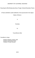 Cover page: Dissecting the RNA Binding Specificity of Fragile X Mental Retardation Protein