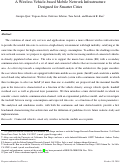 Cover page: A Wireless Vehicle-based mobile network infrastructure designed for smarter cities