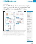 Cover page: Protocol for High-Resolution Mapping of Splicing Products and Isoforms by RT-PCR Using Fluorescently Labeled Primers