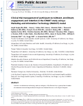 Cover page: Clinical trial management of participant recruitment, enrollment, engagement, and retention in the SMART study using a Marketing and Information Technology (MARKIT) model