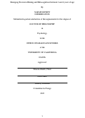 Cover page: Emerging Decision-Making and Metacognition between 2 and 4 years of age