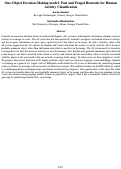 Cover page: One-Object Decision-Making model: Fast and Frugal Heuristic for HumanActivity Classification