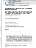 Cover page: Artificial intelligence in radiation oncology: A specialty-wide disruptive transformation?