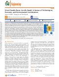 Cover page: Direct Potable Reuse: Are We Ready? A Review of Technological, Economic, and Environmental Considerations