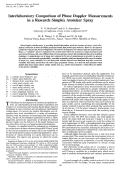 Cover page: Interlaboratory comparison of phase Doppler measurements in a research simplex atomizer spray