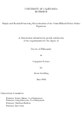 Cover page: Simple and Bounds-Preserving Discretizations of the Cahn-Hilliard-Navier-Stokes Equations