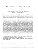 Cover page: Why Markdown as a Pricing Modality?