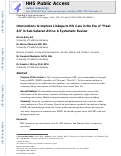 Cover page: Interventions to Improve Linkage to HIV Care in the Era of Treat All in Sub-Saharan Africa: a Systematic Review.