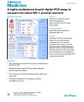 Cover page: A highly multiplexed droplet digital PCR assay to measure the intact HIV-1 proviral reservoir